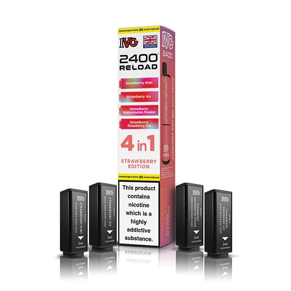 IVG 2400 Reload PODS | £5.50 - Avalanche Vapes Strawberry EditionPODS