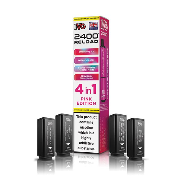 IVG 2400 Reload PODS | £5.50 - Avalanche Vapes Pink EditionPODS