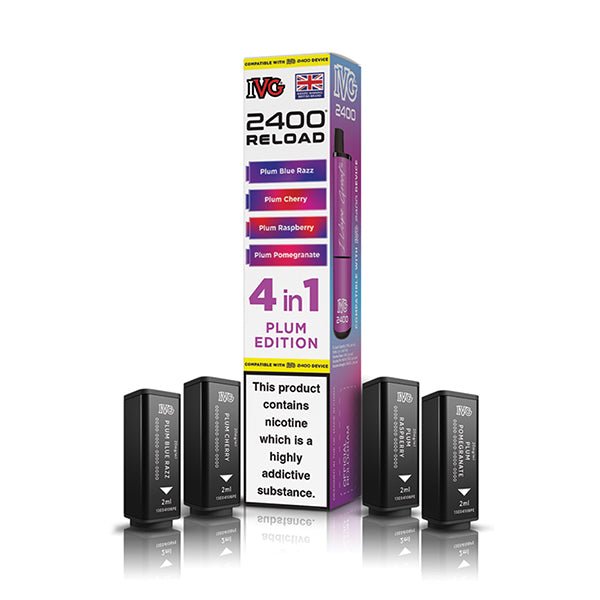IVG 2400 Reload PODS | £5.50 - Avalanche Vapes Plum EditionPODS