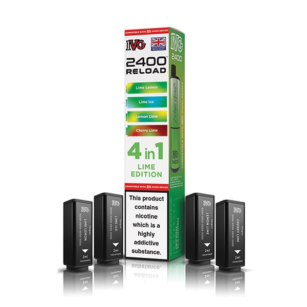 IVG 2400 Reload PODS | £5.50 - Avalanche Vapes Lime EditionPODS