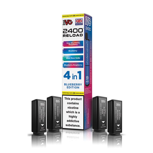 IVG 2400 Reload PODS | £5.50 - Avalanche Vapes Blueberry EditionPODS