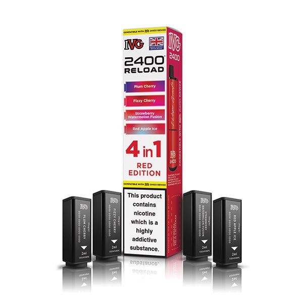 IVG 2400 Reload PODS | £5.50 - Avalanche Vapes Red EditionPODS