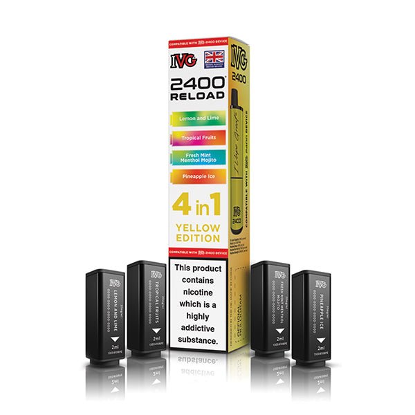 IVG 2400 Reload PODS | £5.50 - Avalanche Vapes Yellow EditionPODS