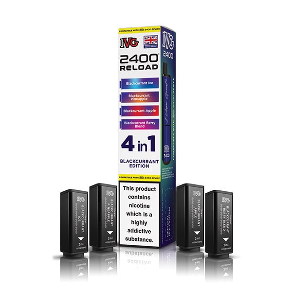 IVG 2400 Reload PODS | £5.50 - Avalanche Vapes Blackcurrant EditionPODS