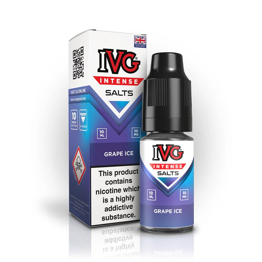 IVG Intense Nic Salt | £1.70 - Avalanche Vapes Grape Ice10mg