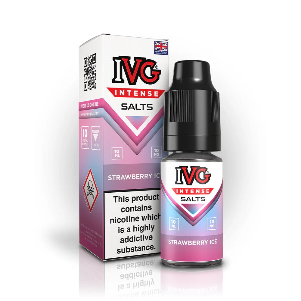 IVG Intense Nic Salt | £1.70 - Avalanche Vapes Strawberry Ice10mg