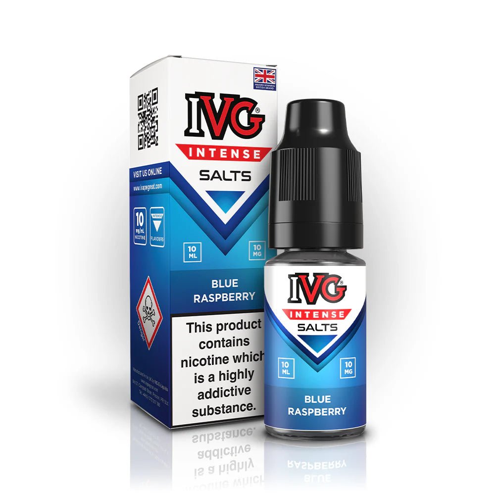 IVG Intense Nic Salt | £1.70 - Avalanche Vapes Blue Raspberry10mg