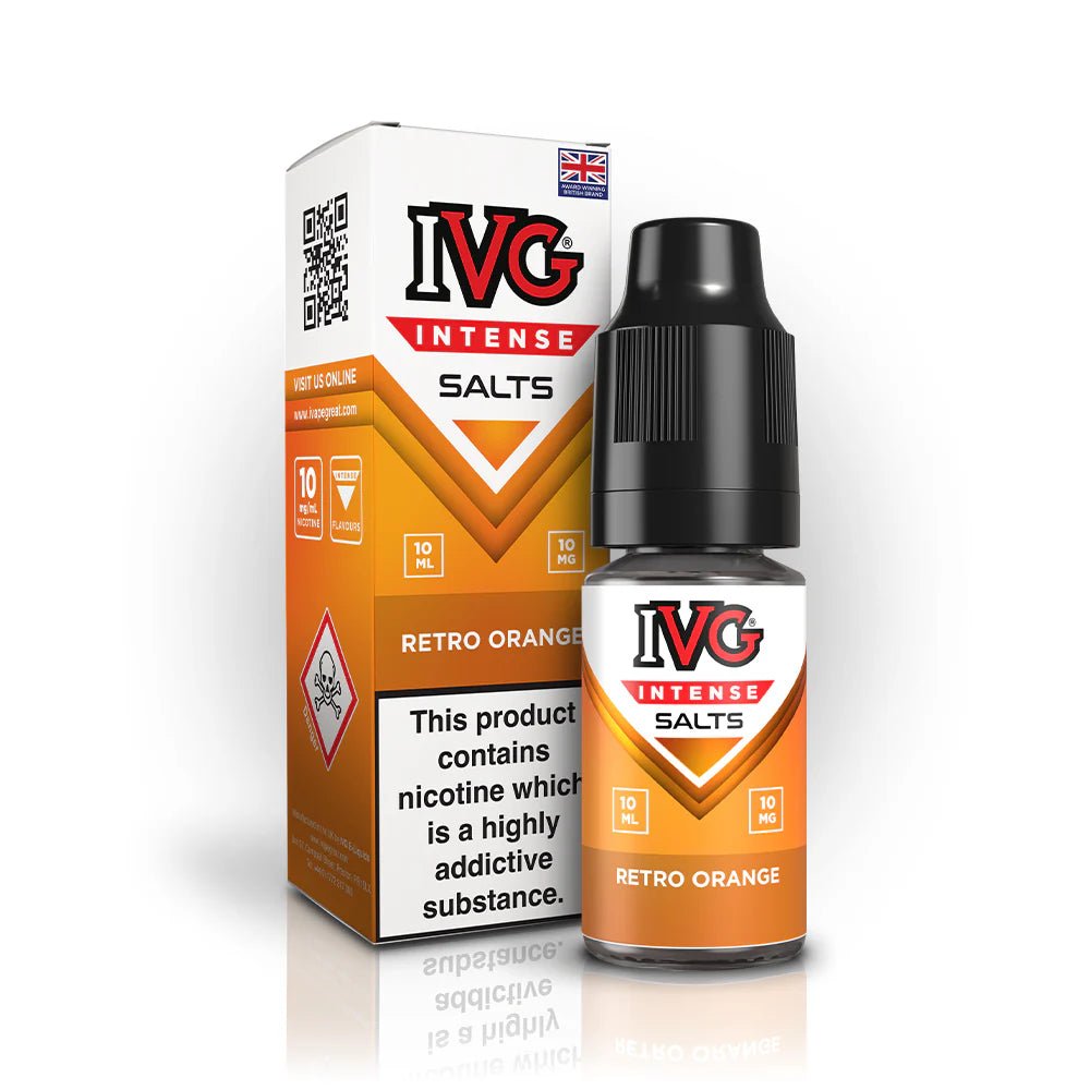 IVG Intense Nic Salt | £1.70 - Avalanche Vapes Retro Orange10mg