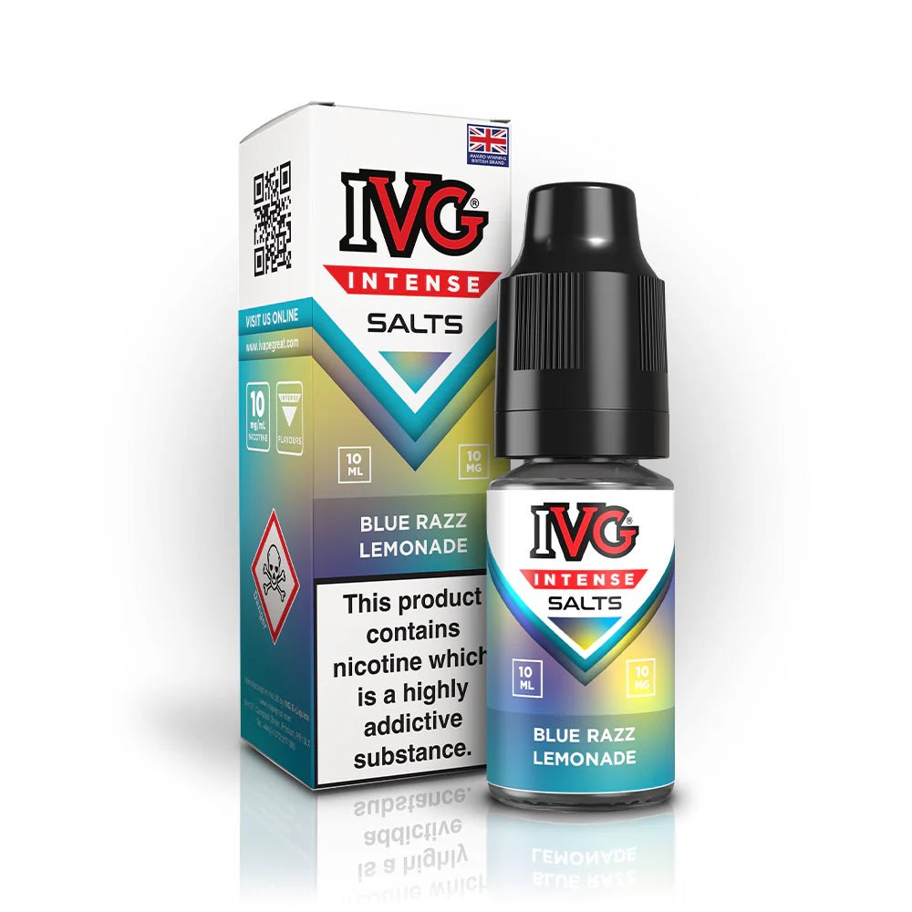 IVG Intense Nic Salt | £1.70 - Avalanche Vapes Blue Razz Lemonade10mg