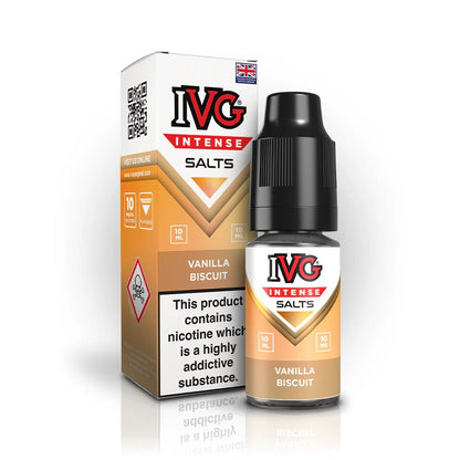 IVG Intense Nic Salt | £1.70 - Avalanche Vapes Vanilla Biscuit10mg