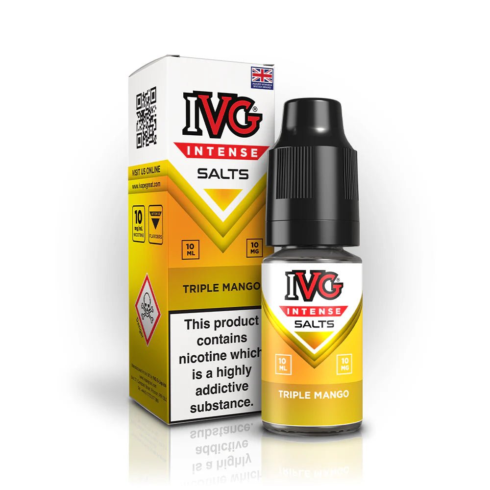 IVG Intense Nic Salt | £1.70 - Avalanche Vapes Triple Mango10mg