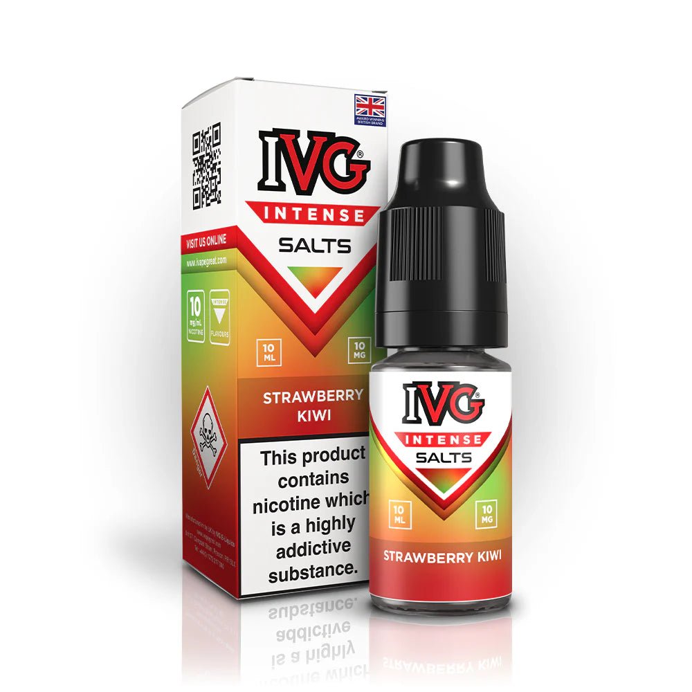 IVG Intense Nic Salt | £1.70 - Avalanche Vapes Strawberry Kiwi10mg