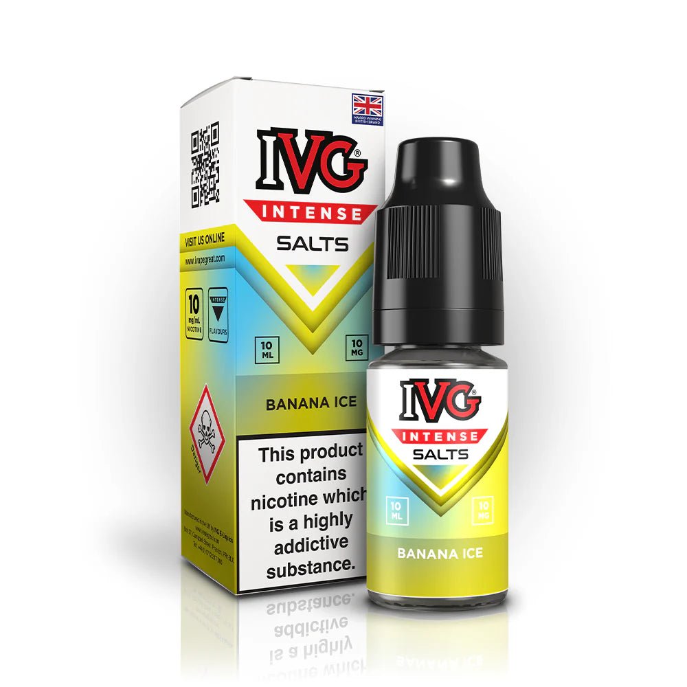 IVG Intense Nic Salt | £1.70 - Avalanche Vapes Banana Ice10mg