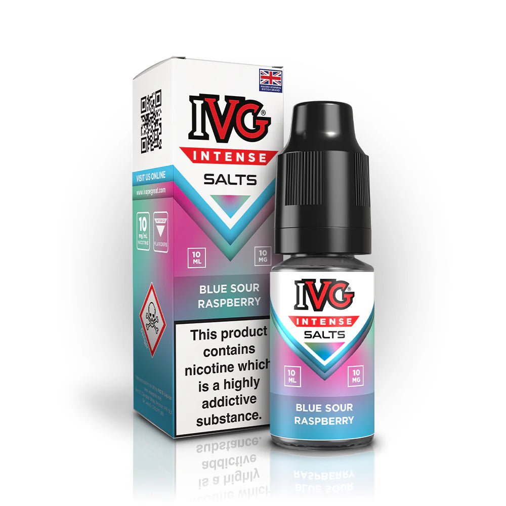 IVG Intense Nic Salt | £1.70 - Avalanche Vapes Blue Sour Raspberry10mg