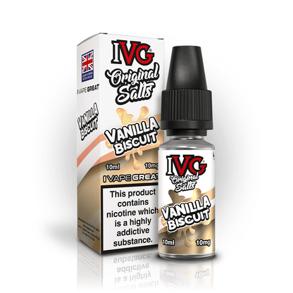 IVG NEW Nic Salt | £1.80 - Avalanche VapesVanilla Biscuit10mg