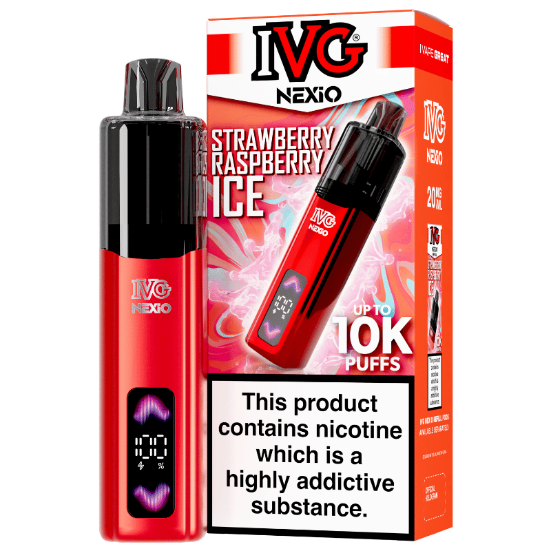 IVG Nexio Prefilled Kit | £9 - Avalanche VapesStrawberry Raspberry IceKIT