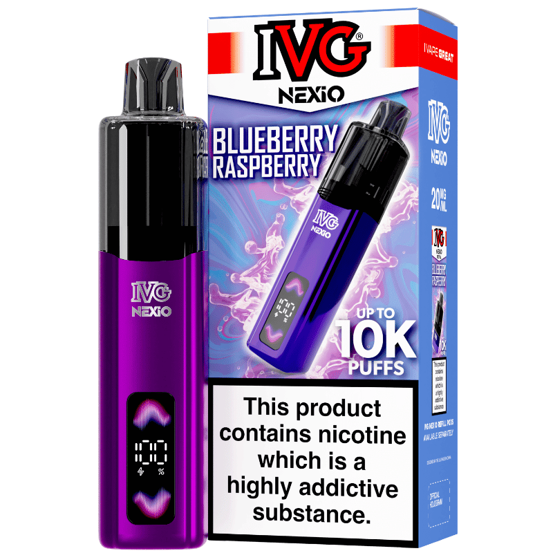 IVG Nexio Prefilled Kit | £9 - Avalanche VapesBlue Raspberry IceKIT
