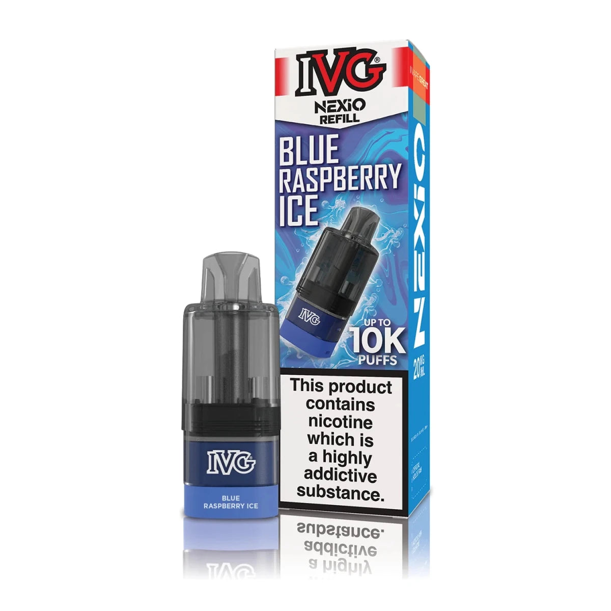 IVG Nexio Prefilled Pod | £6 - Avalanche VapesBlue Raspberry Ice