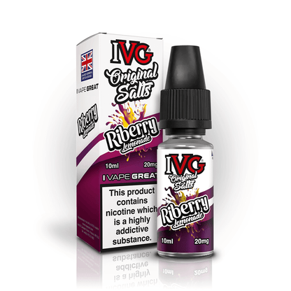 IVG Nic Salt | £1 - Avalanche VapesRiberry Lemonade20mg