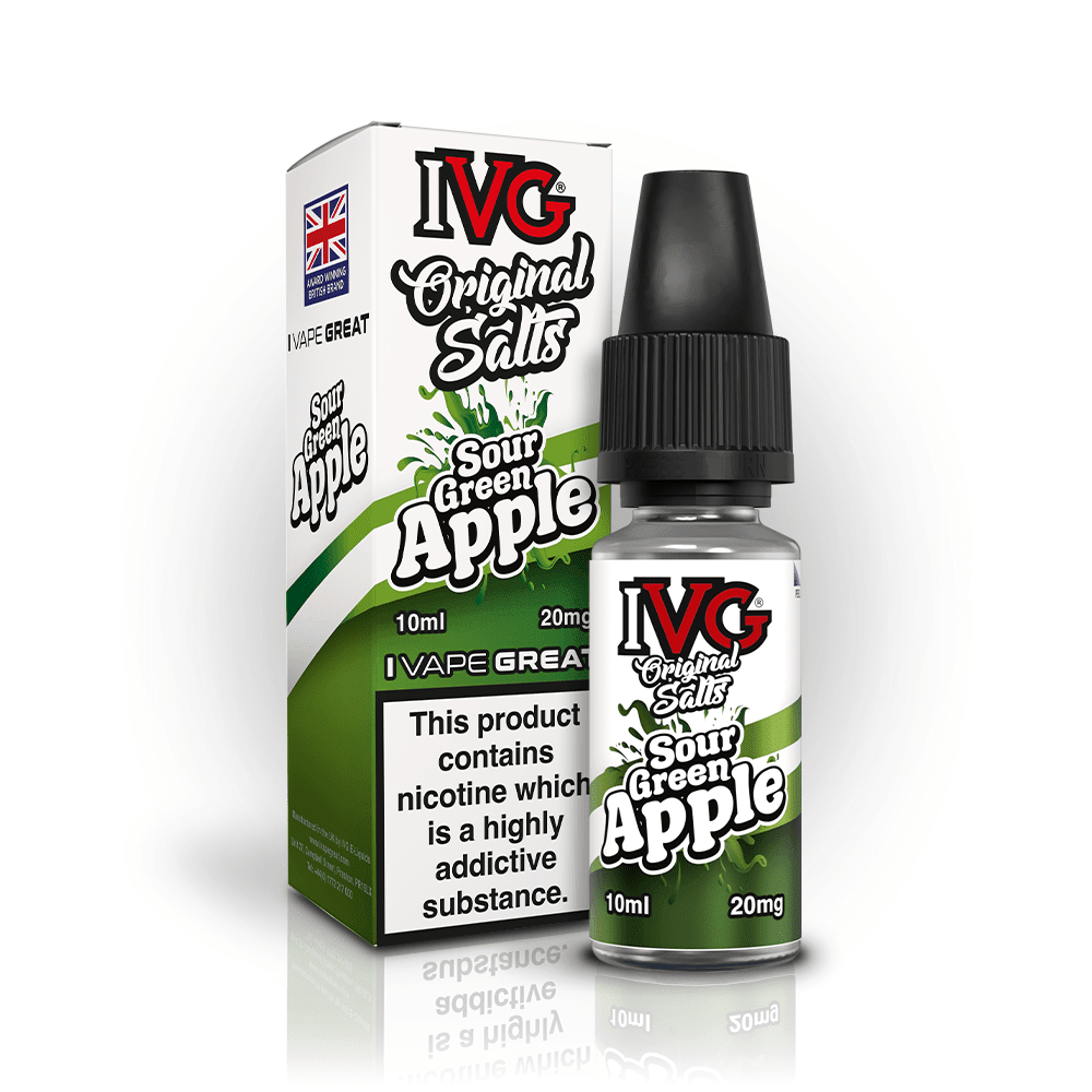 IVG Nic Salt | £1 - Avalanche VapesSour Green Apple20mg