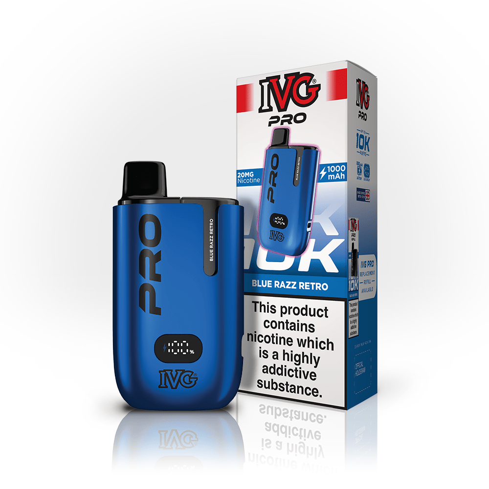 IVG Pro 12 Prefilled Kit | £8 - Avalanche Vapes Blue Razz RetroKIT