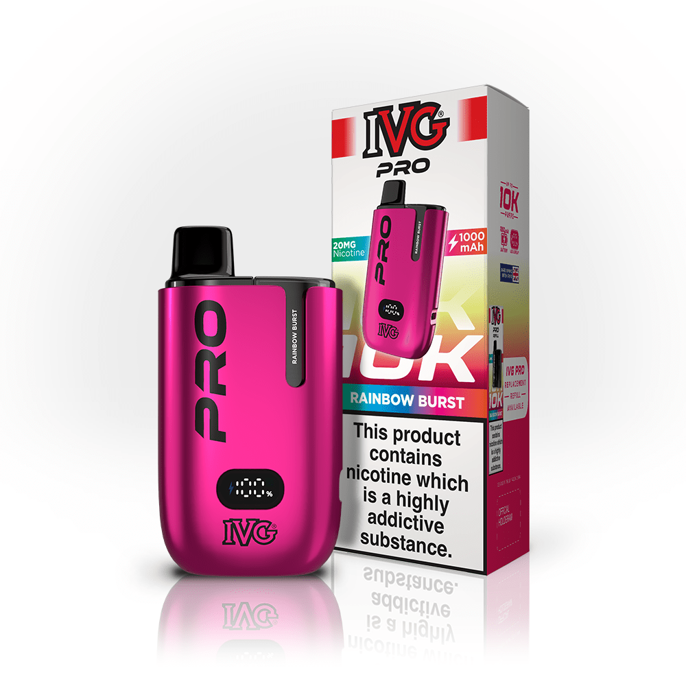 IVG Pro 12 Prefilled Kit | £8 - Avalanche Vapes Rainbow BurstKIT
