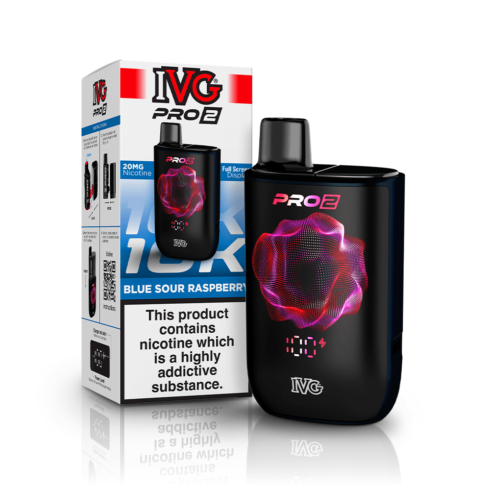 IVG Pro 2 Prefilled Kit | £8.99 - Avalanche Vapes Blue Sour Raspberry