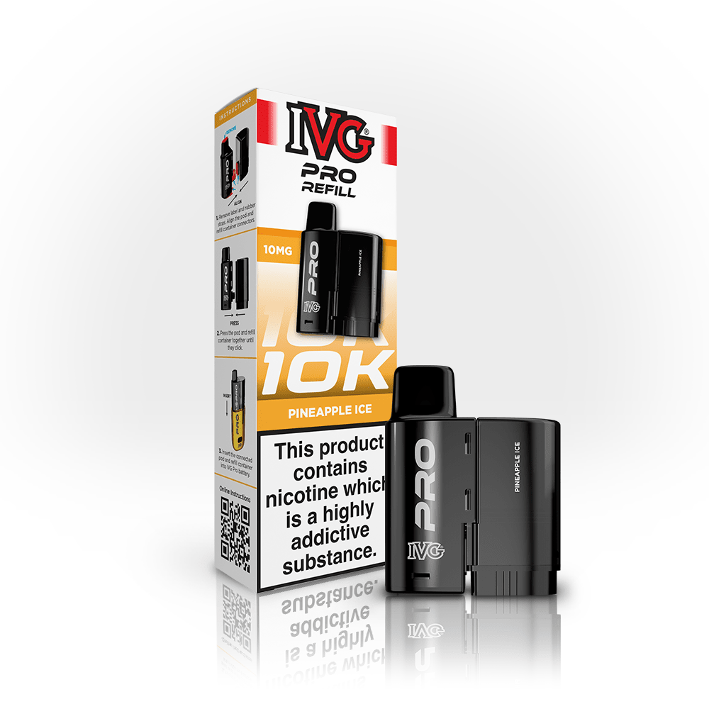 IVG Pro Prefilled Pods 10mg | £5 - Avalanche Vapes Pineapple Ice (10mg)PODS