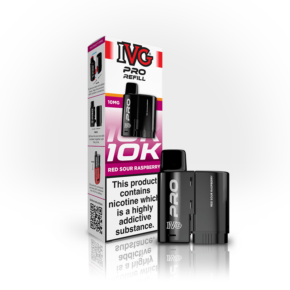 IVG Pro Prefilled Pods 10mg | £5 - Avalanche Vapes Red Sour Raspberry (10mg)PODS