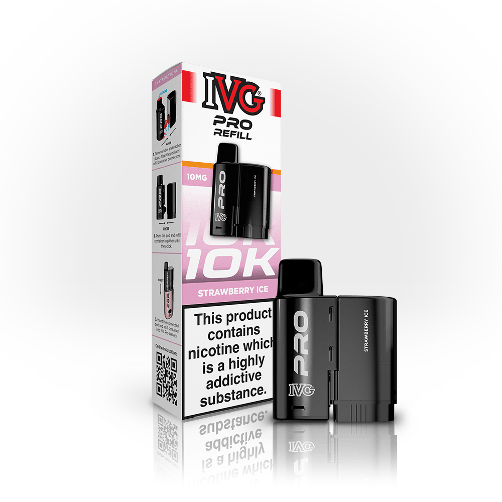 IVG Pro Prefilled Pods 10mg | £5 - Avalanche Vapes Strawberry Ice (10mg)PODS