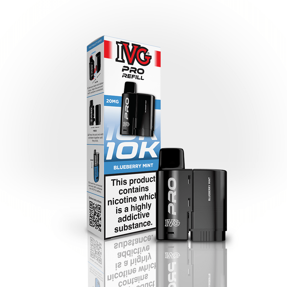IVG Pro Prefilled Pods 20mg | £5 - Avalanche Vapes Blueberry MintPODS