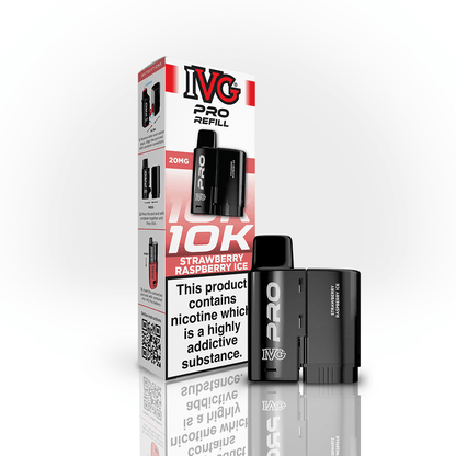IVG Pro Prefilled Pods 20mg | £5 - Avalanche Vapes Strawberry Raspberry IcePODS