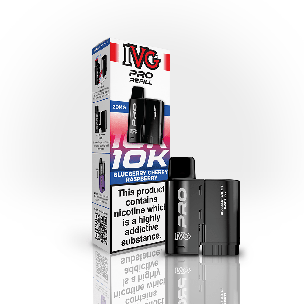 IVG Pro Prefilled Pods 20mg | £5 - Avalanche Vapes Blueberry Cherry RaspberryPODS