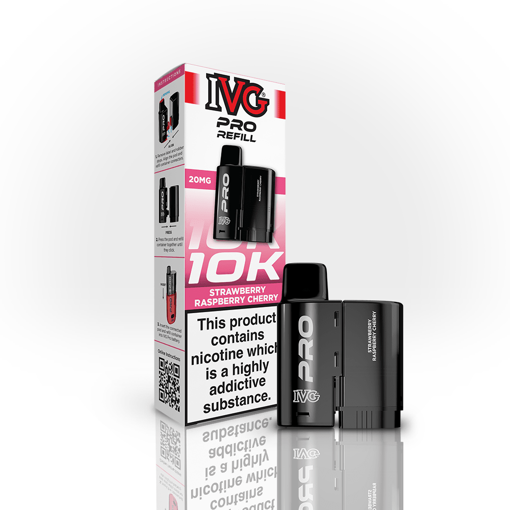 IVG Pro Prefilled Pods 20mg | £5 - Avalanche Vapes Strawberry Raspberry CherryPODS