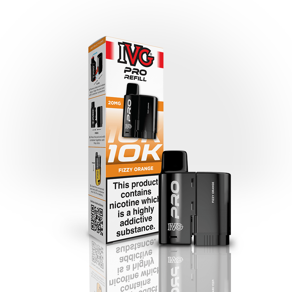 IVG Pro Prefilled Pods 20mg | £5 - Avalanche Vapes Fizzy OrangePODS