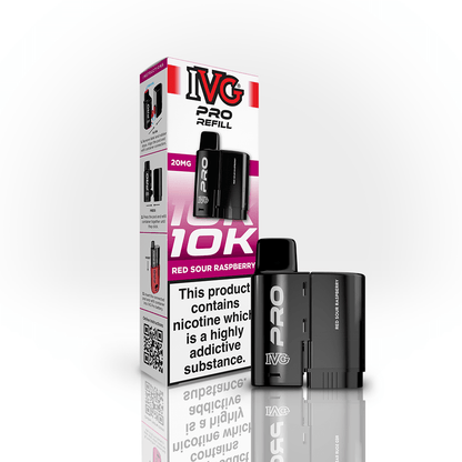 IVG Pro Prefilled Pods 20mg | £5 - Avalanche Vapes Red Sour RaspberryPODS