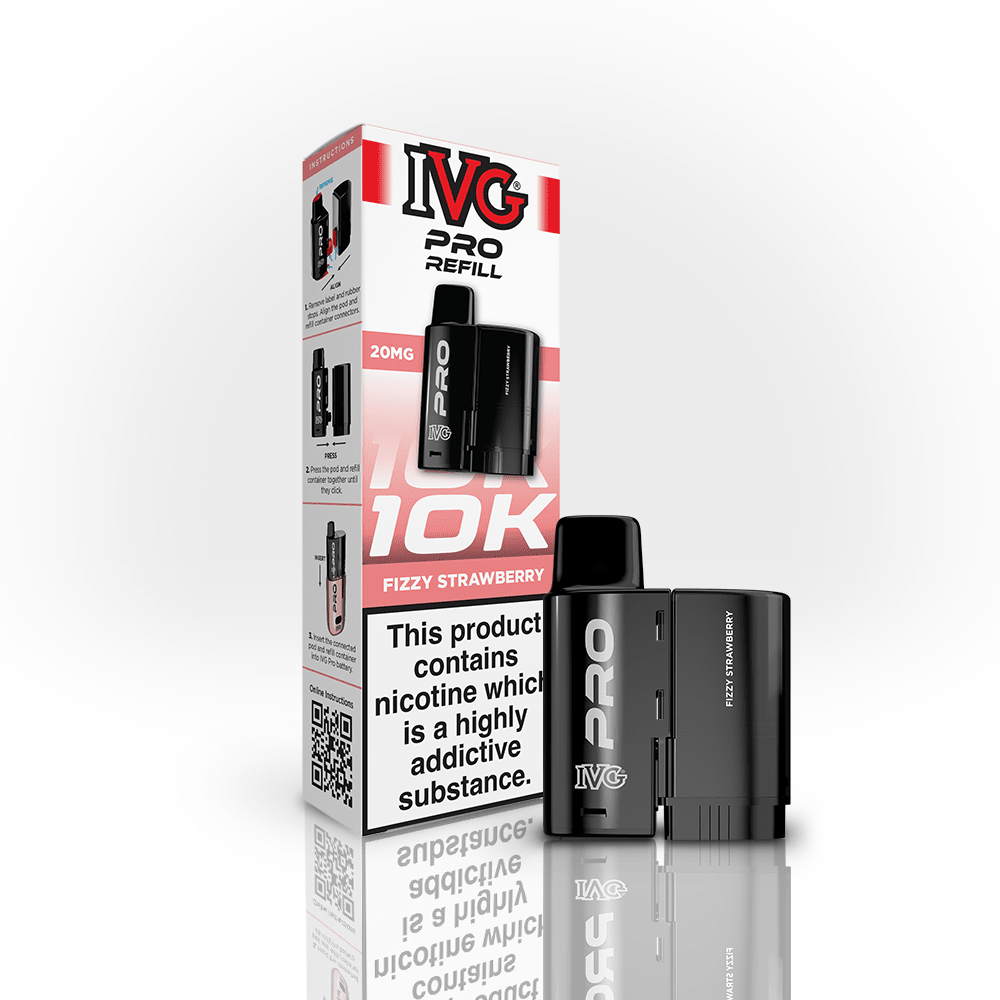 IVG Pro Prefilled Pods 20mg | £5 - Avalanche Vapes Fizzy StrawberryPODS