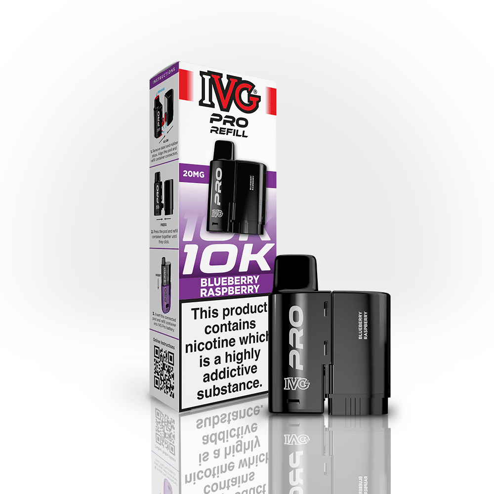 IVG Pro Prefilled Pods 20mg | £5 - Avalanche Vapes Blueberry RaspberryPODS