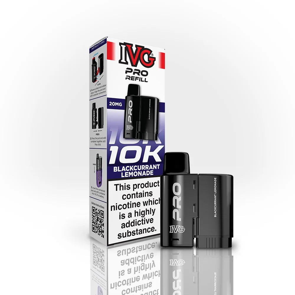 IVG Pro Prefilled Pods 20mg | £5 - Avalanche Vapes LtdBlackcurrant LemonadePODS