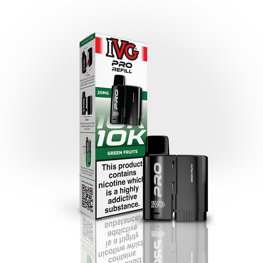 IVG Pro Prefilled Pods 20mg | £5 - Avalanche Vapes Green FruitsPODS