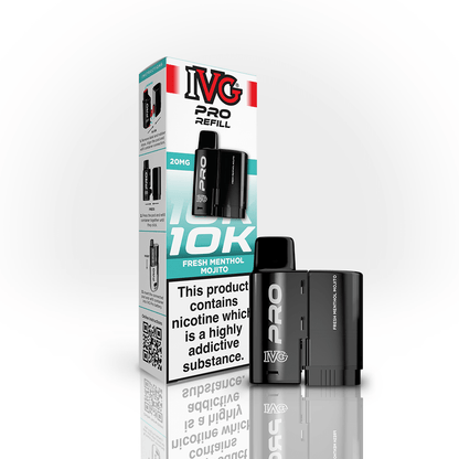 IVG Pro Prefilled Pods 20mg | £5 - Avalanche Vapes Fresh Menthol MojitoPODS