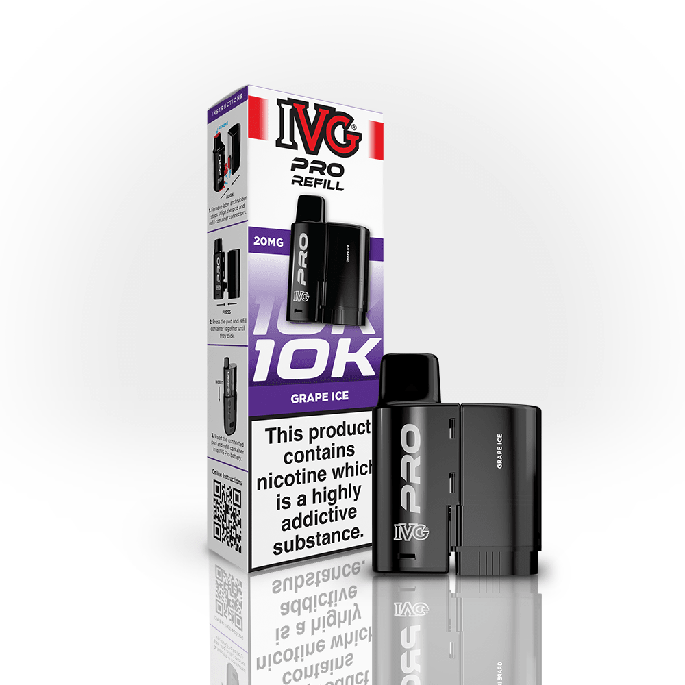 IVG Pro Prefilled Pods 20mg | £5 - Avalanche Vapes Grape IcePODS