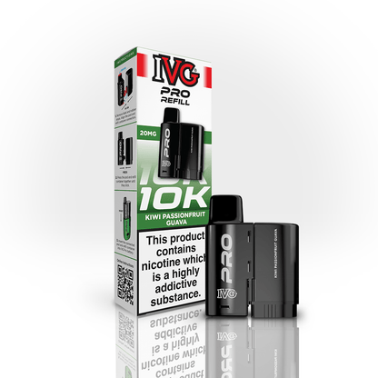 IVG Pro Prefilled Pods 20mg | £5 - Avalanche Vapes Kiwi Passionfruit GuavaPODS