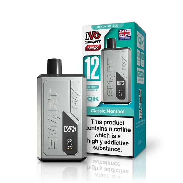 IVG Smart Max 10K Prefilled Kit | £8 - Avalanche Vapes Classic MentholKIT