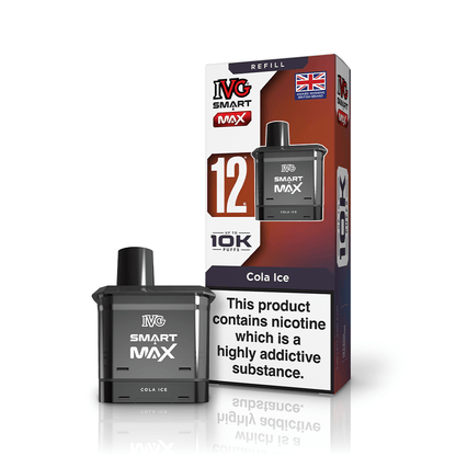 IVG Smart Max 10K Prefilled Pods 10mg | £5 - Avalanche Vapes Cola IcePOD 10mg