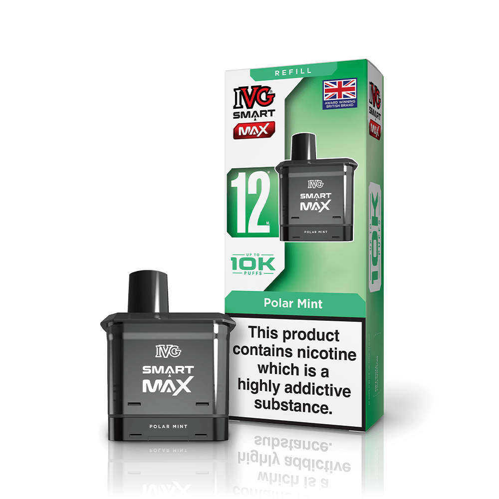 IVG Smart Max 10K Prefilled Pods 10mg | £5 - Avalanche Vapes Polar MintPOD 10mg