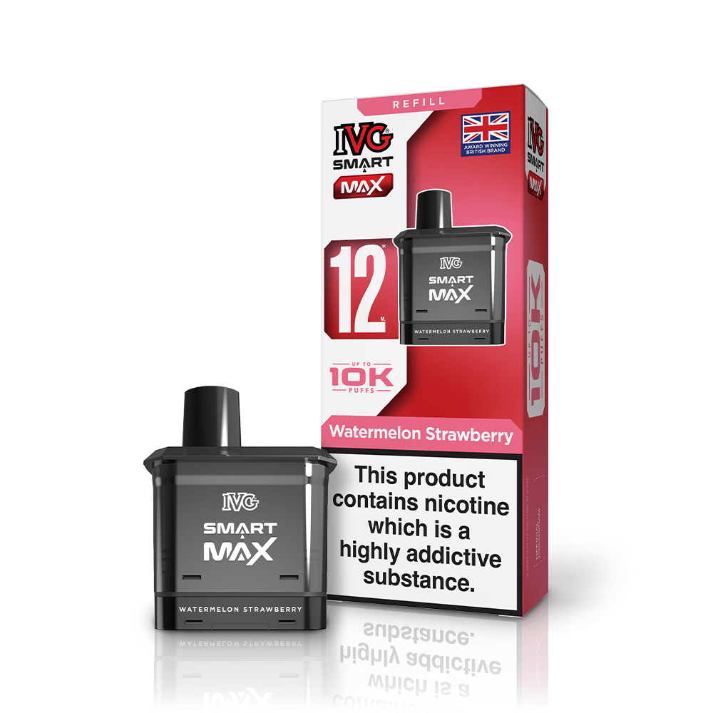 IVG Smart Max 10K Prefilled Pods 20mg | £5 - Avalanche Vapes Watermelon StrawberryPOD 20mg
