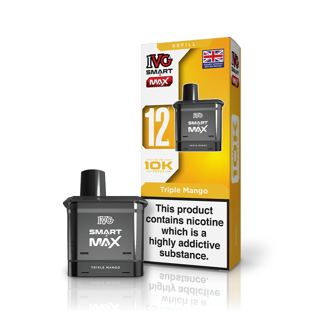 IVG Smart Max 10K Prefilled Pods 20mg | £5 - Avalanche Vapes Triple MangoPOD 20mg