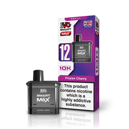 IVG Smart Max 10K Prefilled Pods 20mg | £5 - Avalanche Vapes Frozen CherryPOD 20mg