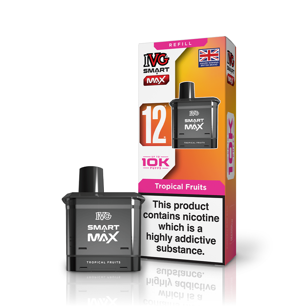 IVG Smart Max 10K Prefilled Pods 20mg | £5 - Avalanche Vapes Tropical FruitPOD 20mg